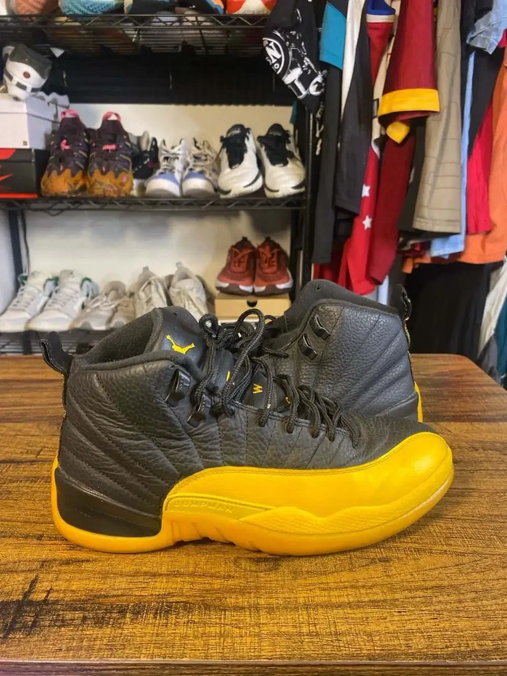 Nike Air Jordan 12 Retro University Gold Black Sneakers No Box No Insole